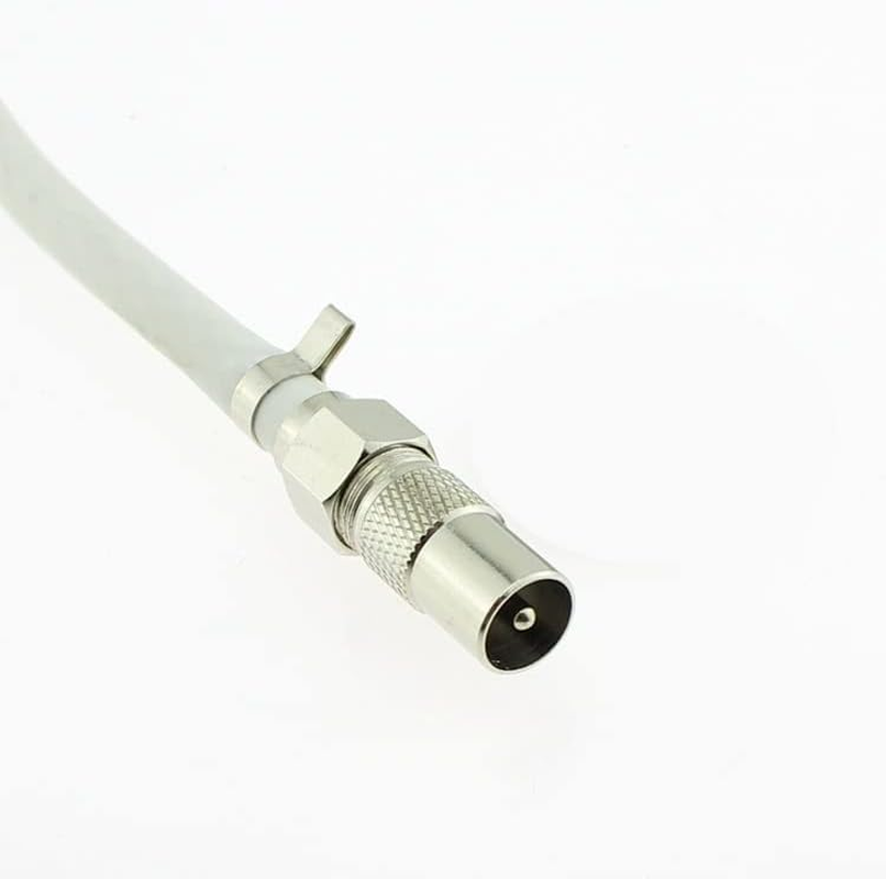 10Pcs Female to Male TV Aerial Coaxial Coupler for Antenna Cables Satellite Cables Coaxial Cables T/F Screw Connector Socket to RF Coax Aerial Adapter TV Aerial Coaxial Coupler for Antenna Cables image number 2