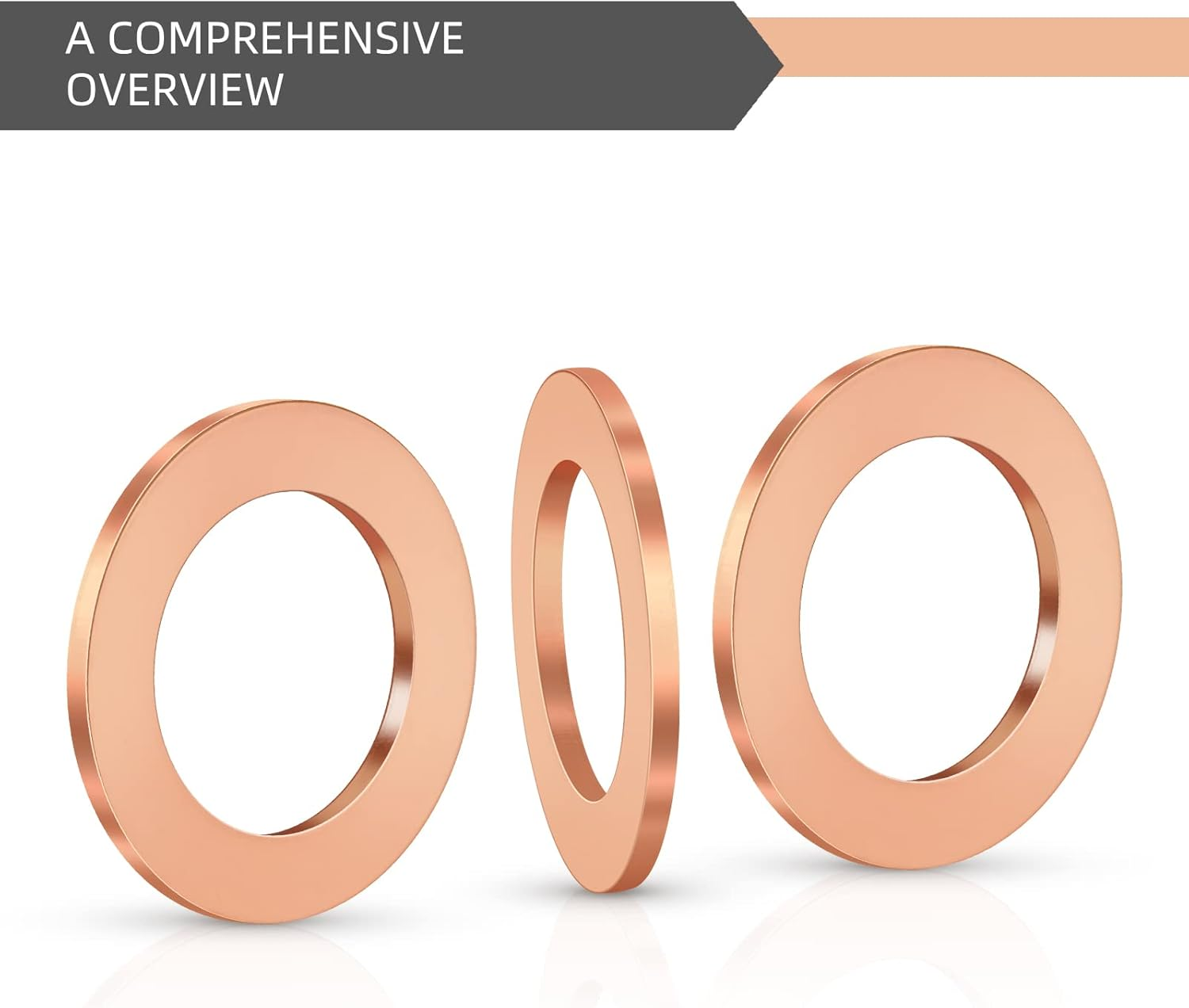 (15Pcs) M12 Oversize Piggyback Oil Drain Plug Copper Crush Washers Seal Ring Gaskets DFL-037DP image number 6