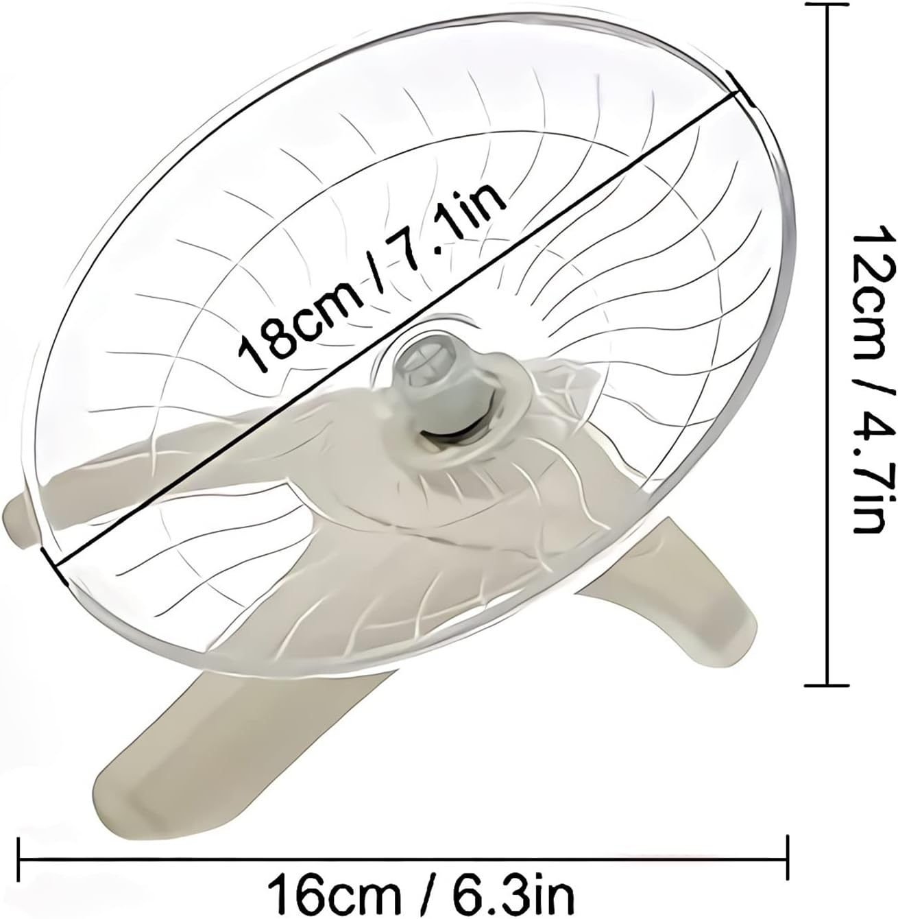 Silent Hamster, Hamster Wheel Toys, Quiet Running Wheel, Hamster Wheel Toy, Quiet Hamster Wheel, Small Animal Wheels, Hamster Wheel for Hamsters, Lgel, Chinchilla, Guinea Pigs, Small Pets (White)