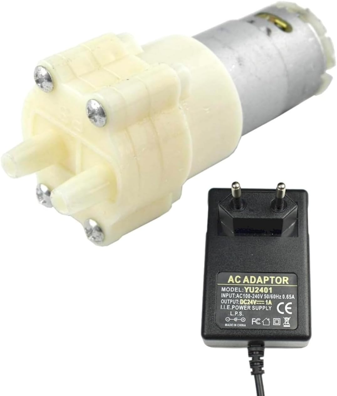 CHANCS 385 Diaphragm Self-Priming Pump DC 24V Motor Shock Absorption Water Pumps for Most DIY Projects&hellip;