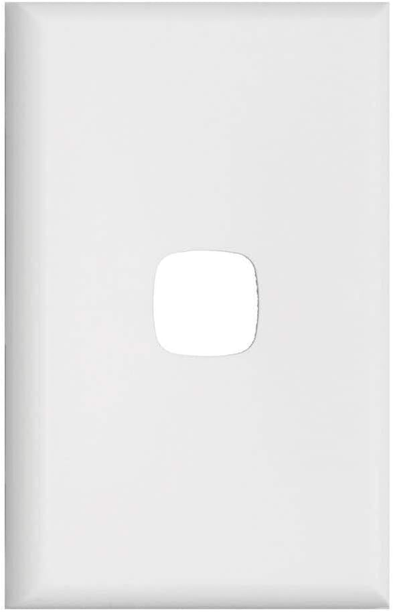 HPM Excel 1 Gang Coverplate, Matt White