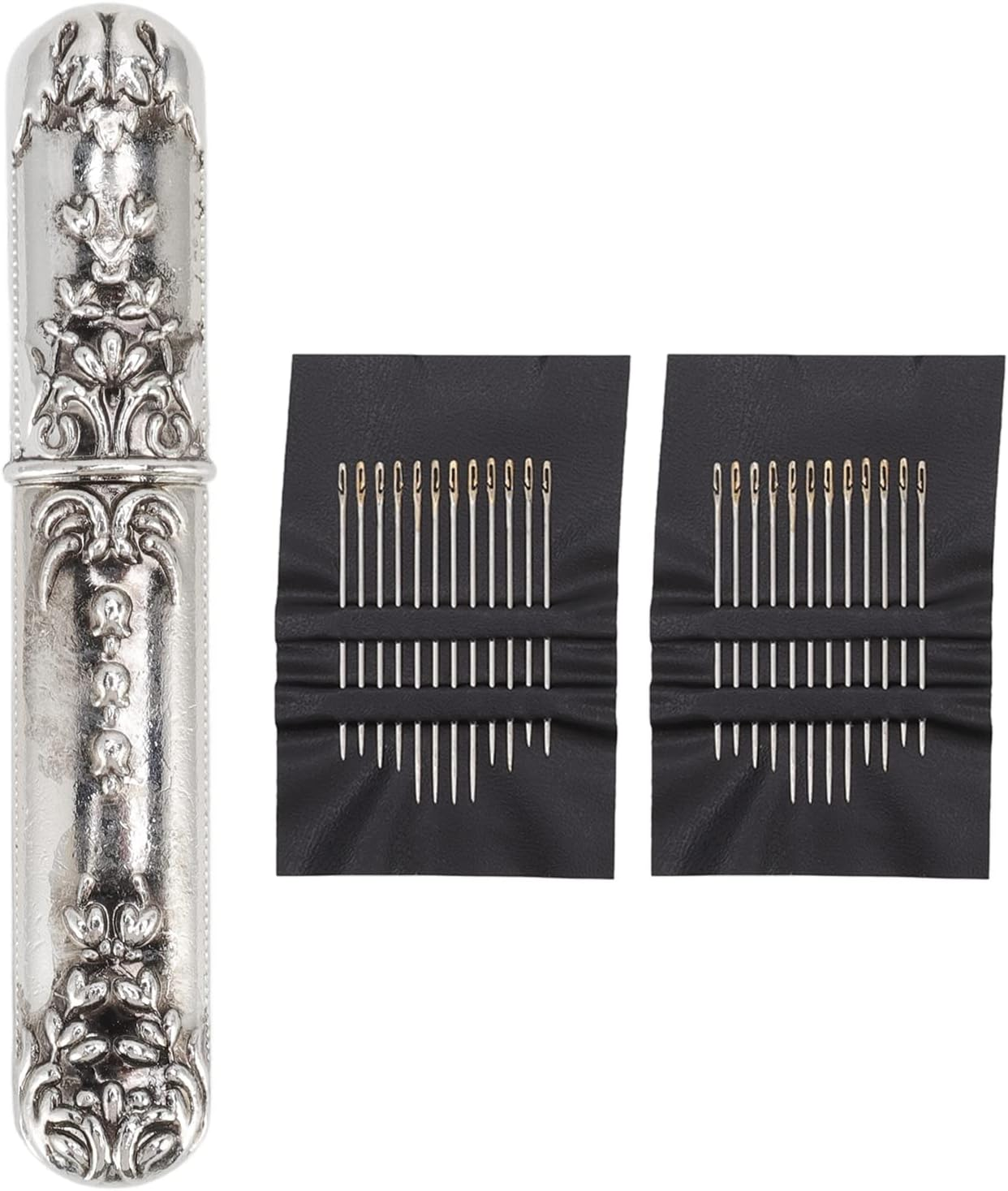 European Vintage Needle Case with Stitching Needles for Hand Crafts Needlework Versatile Lightweight and Portable