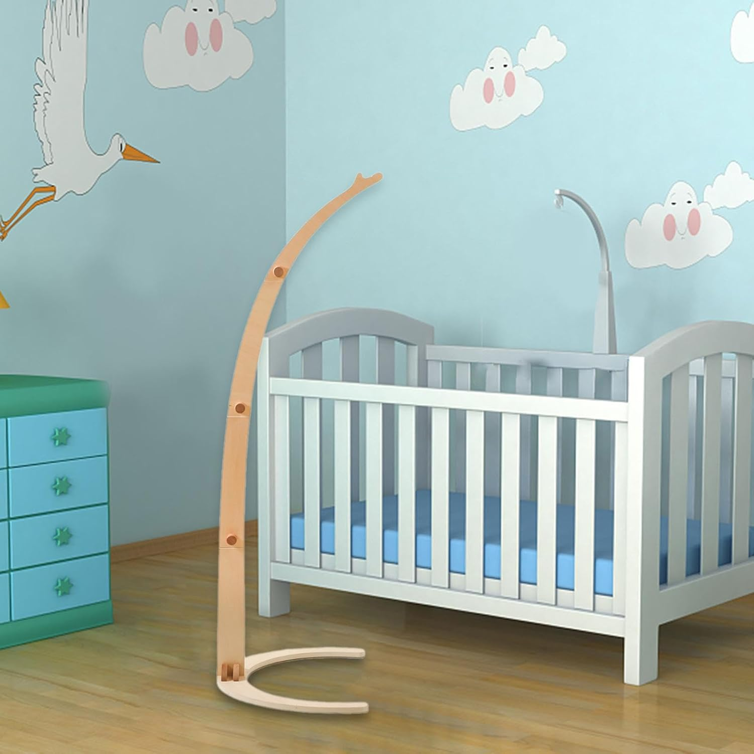 Bed Bell Bracket Handmade Mobile Bed Bell Holder for Bedroom Mobile Bed Home image number 5