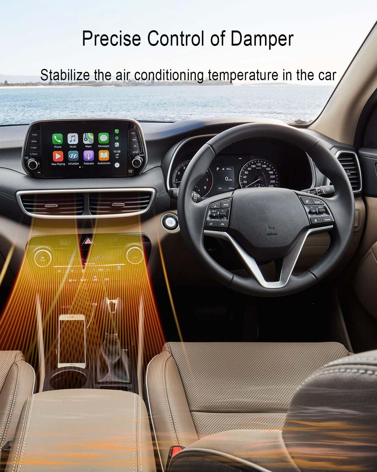 HVAC Air Intake Door Actuator Replace 97157-3T000 Fit for Hyundai Tucson 2016-2021, Palisade 2020-2022, Fit for Kia Sportage 2017-2021, K900 Quoris 2015-2017, Seltos 2021 image number 1