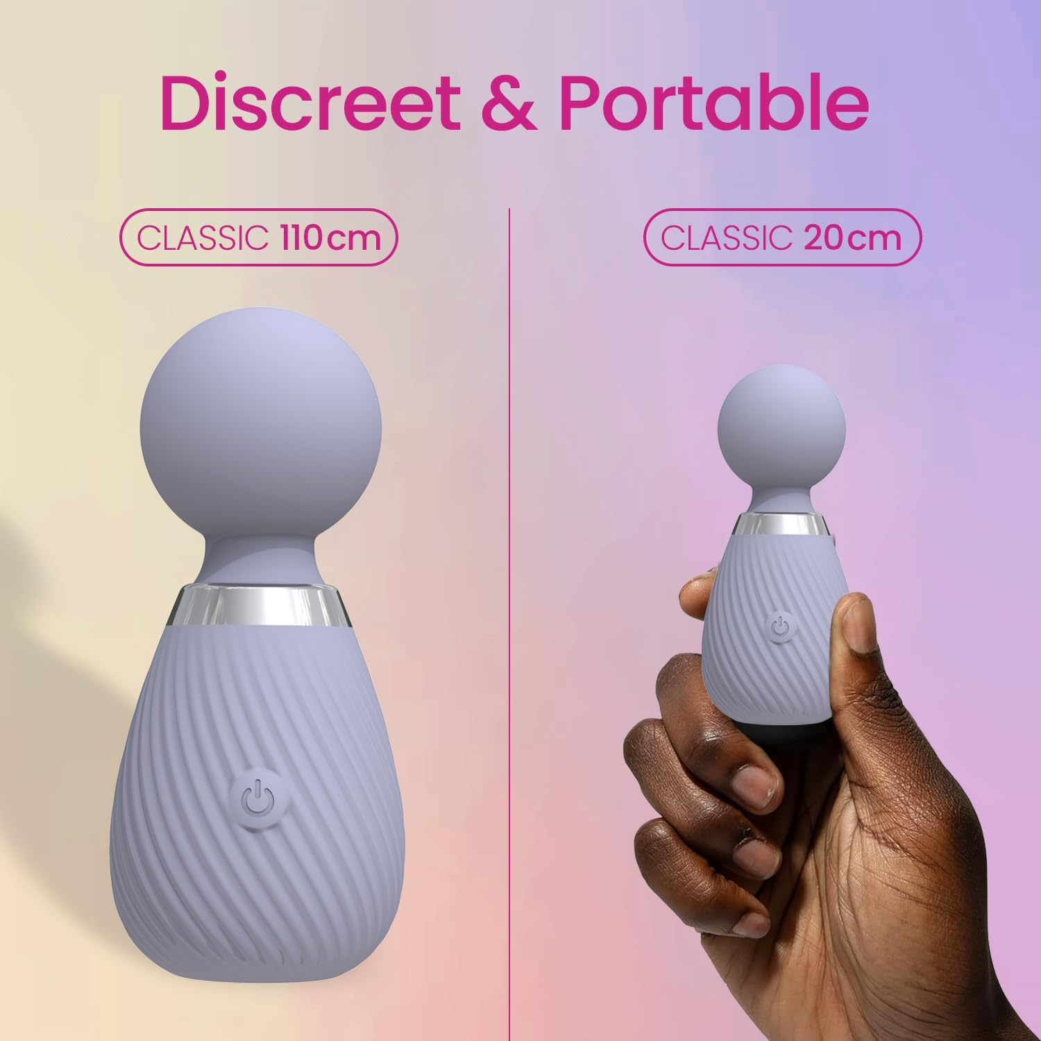 Indopace Vibrator Wand Sex Toys [Clit Stimulator Vibrators] Vibrator for Woman | Sex Toy | Gifts for Women | 10 Patterns & Speeds of Pleasure | Quiet & Small | Adult Sex Toys image number 3