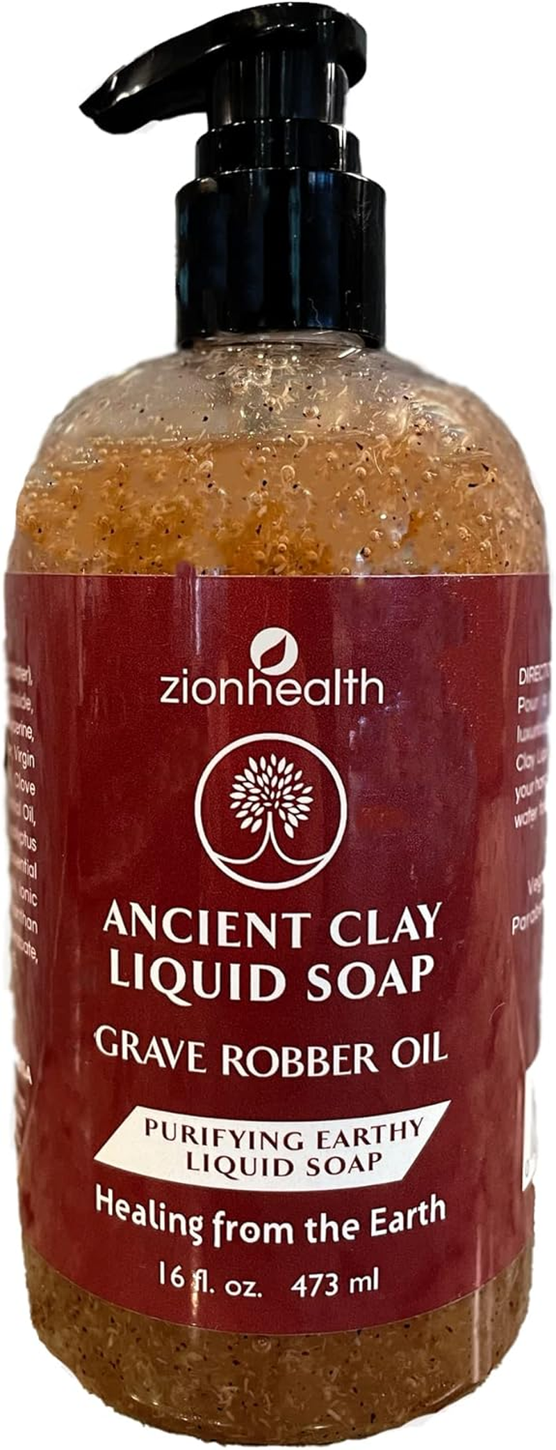 Zion Health, Ancient Clay Liquid Soap, Thieves Essential Oil, 16 Fl Oz (473 Ml) image number 1