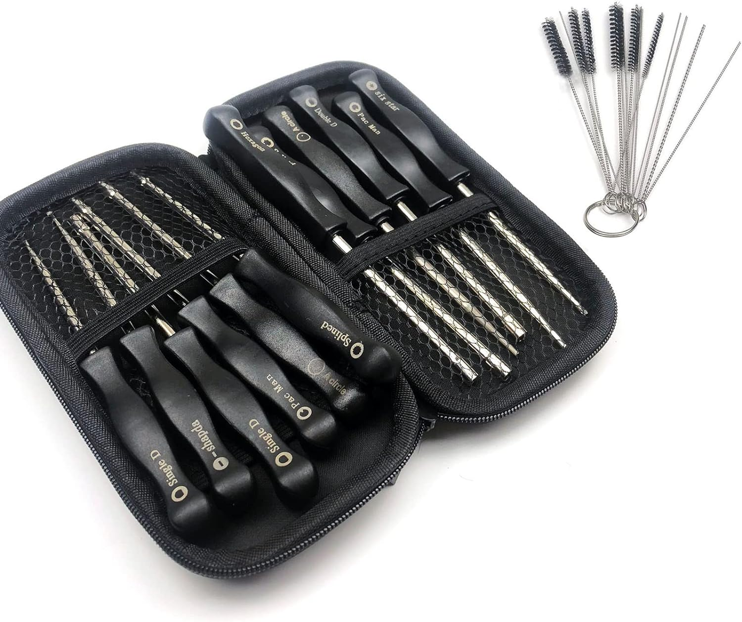 Eacam 12PCS Carburetor Adjustment Tool with Cleaning Tool for 2 Cycle Small Engine Replacement for Poulan Husqvarna STHIL Echo Trimmer Weedeater Chainsaw image number 6