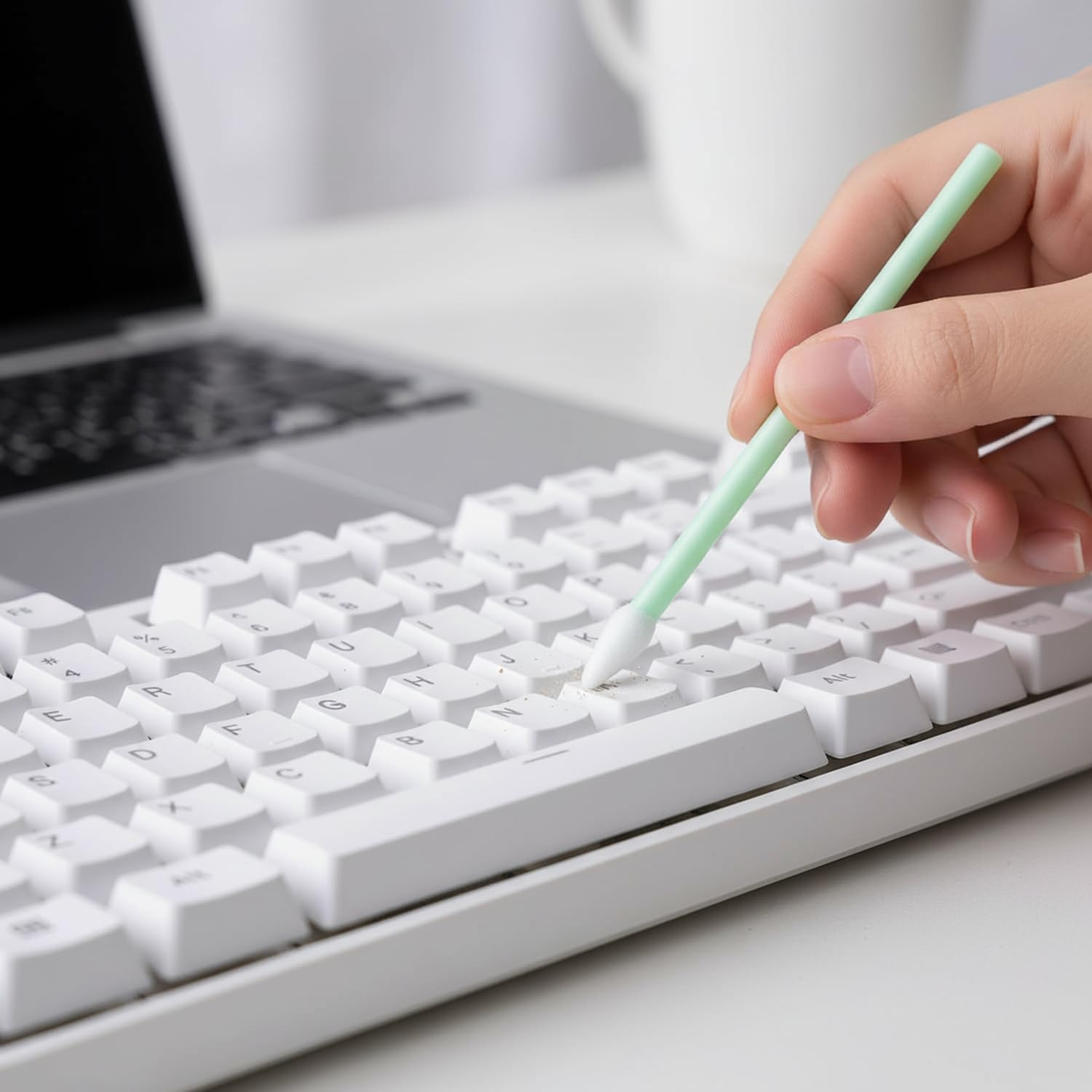 Pointed Tip Sponge Foam Swabs, 200 Pcs for Electronic Cleaning and Detail Processing, 77 Mm (3.03 Inch), Compatible with Inkjet Printers Cameras Lenses &ndash; Haheihei image number 2