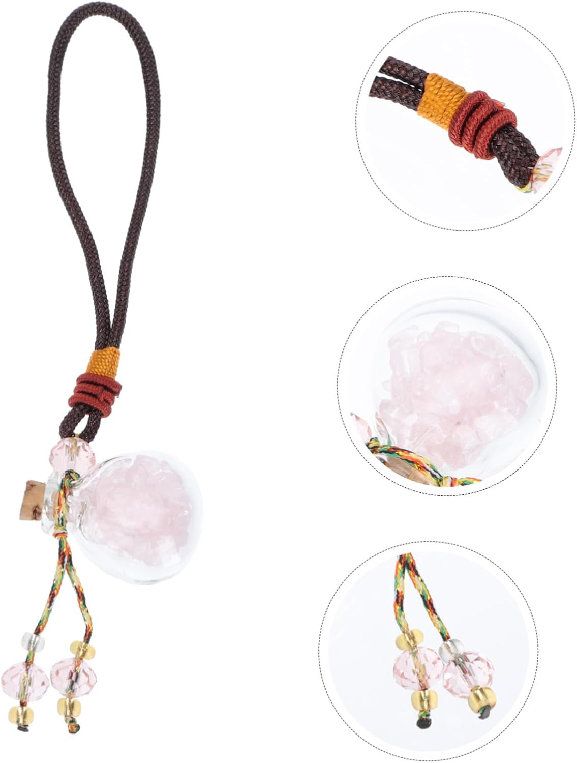 STOBAZA 4Pcs Car Hanging Ornament Car Perfume Bottle Pendants Decorations Air Freshener Essential Oils image number 3