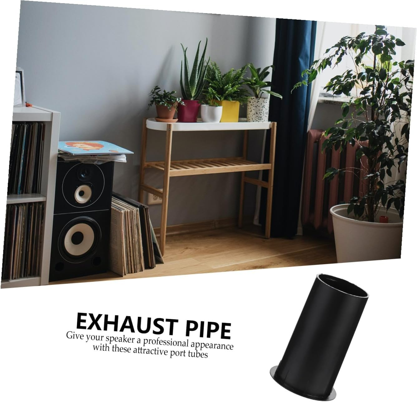 PERSELOSO 5Pcs Plastic Subwoofer Port Tubes 60X110Mm Bass Reflex Speaker Air Outlets Replacement Woofer Box Port Tubes for Home Audio Speaker Accessories image number 3