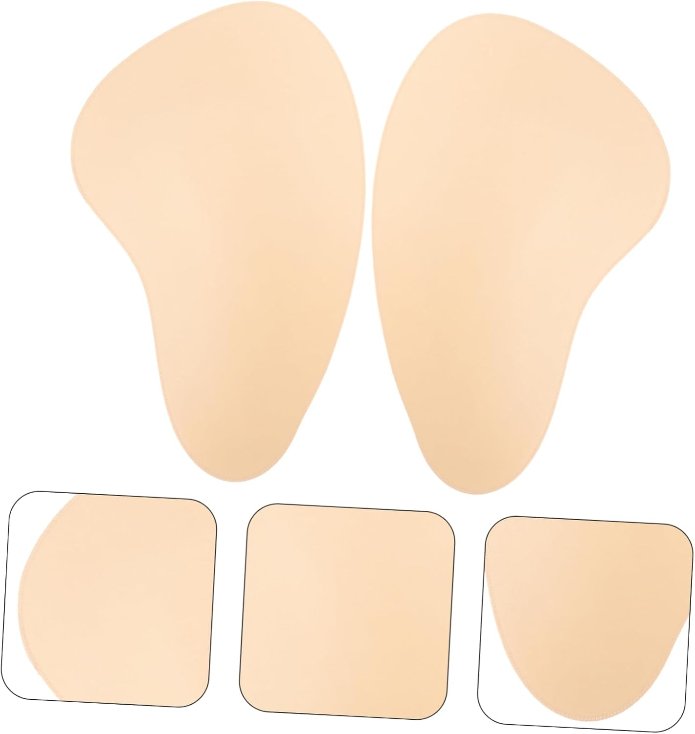 Reusable Hip Pads for Women Comfortable Butt Inserts of Hip Lifting Pads for Underwear Use Light Yellow image number 6