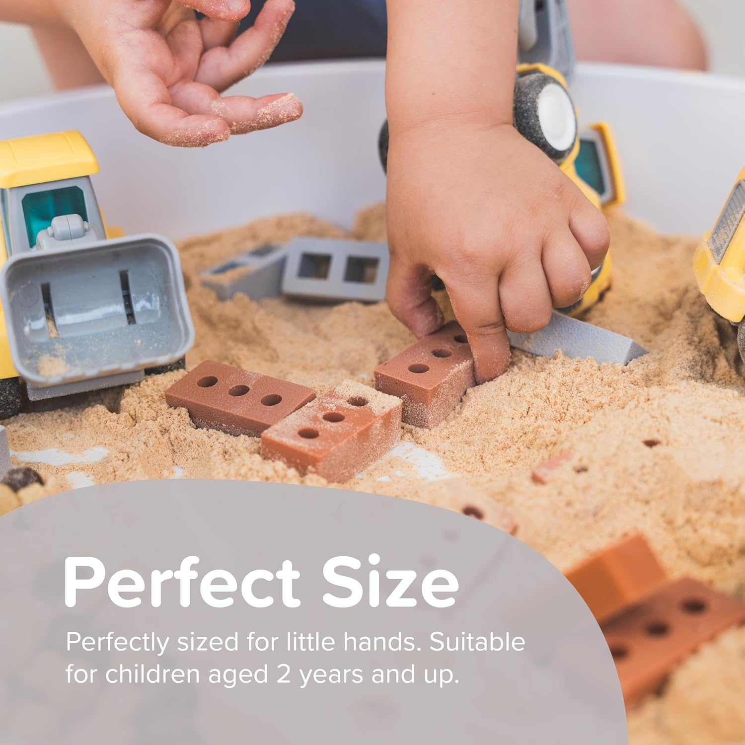 25 X Mini Silicone Building Blocks for Sensory Play and Messy Play - Construction Sensory Bin Filler - Creativity for Kids Sensory Bin image number 3