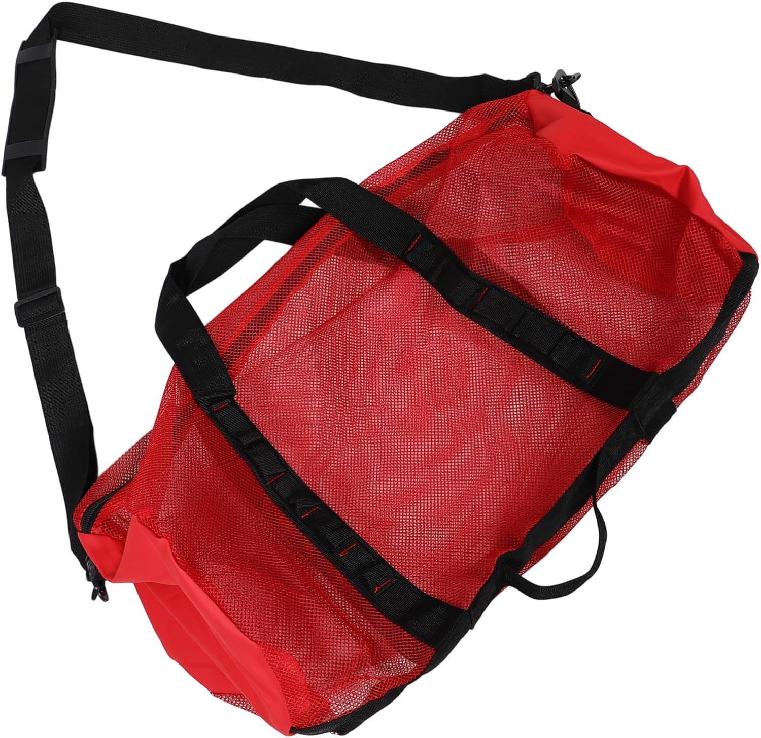 Large Mesh Beach Tote Bag for Swimming Gear Portable Nylon Storage Handbag for Clothes Towels Accessories for Pool and Seaside Activities image number 1