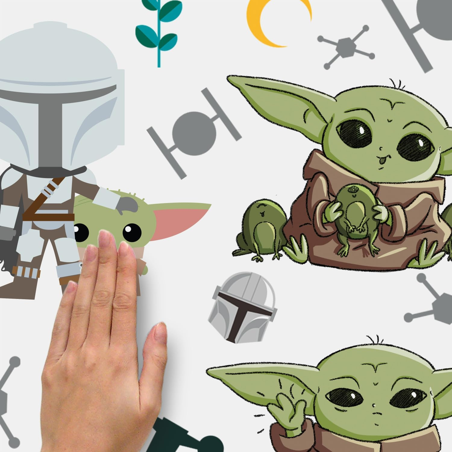 Roommates RMK4805SCS the Child Illustrated Peel and Stick Wall Decals, Green, Brown, Blue - Green/Brown/Gray image number 5