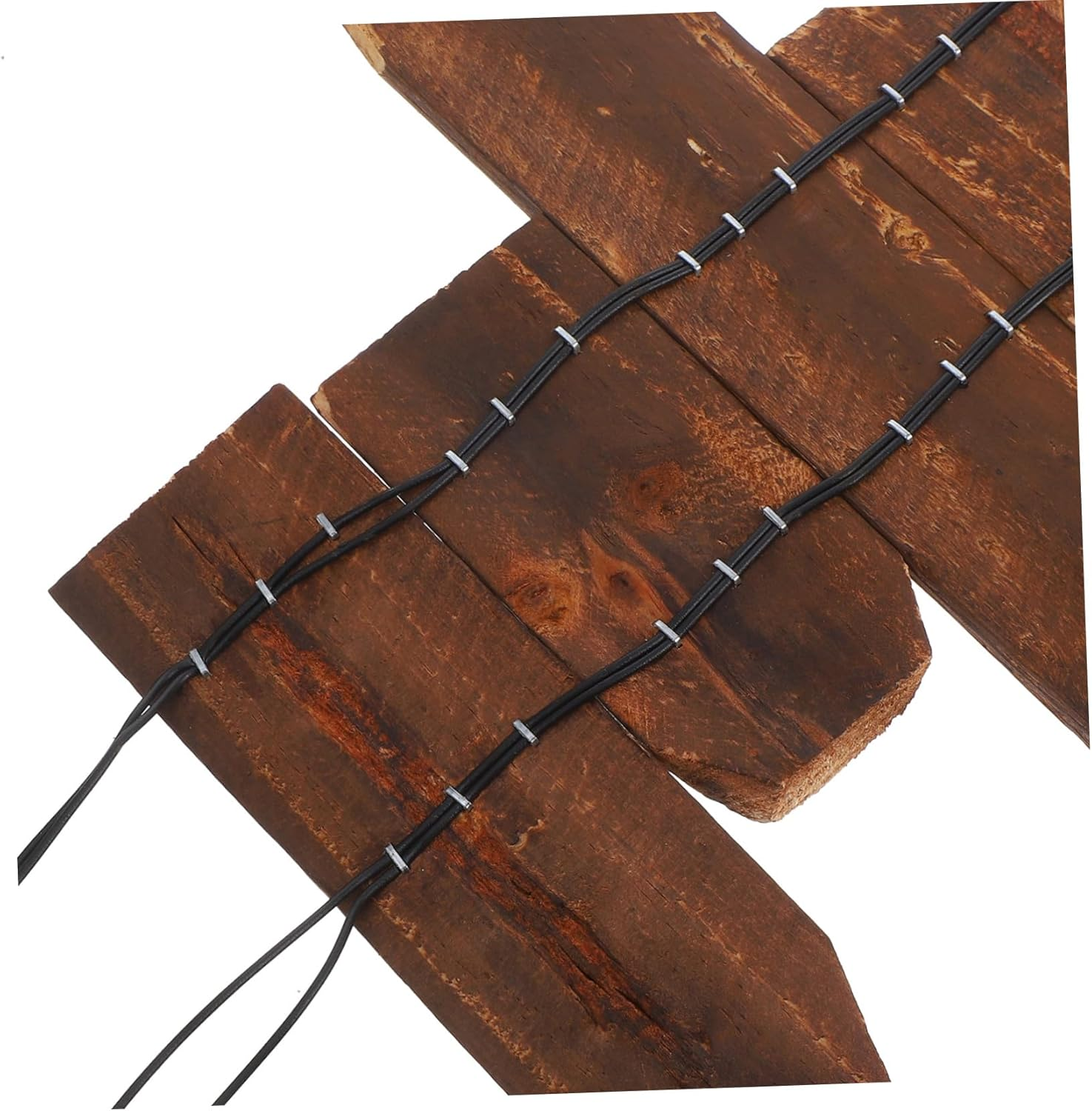 VICASKY Garden Edging Wood Decorative Fence Lawn Border Galvanised Landscape Fencing