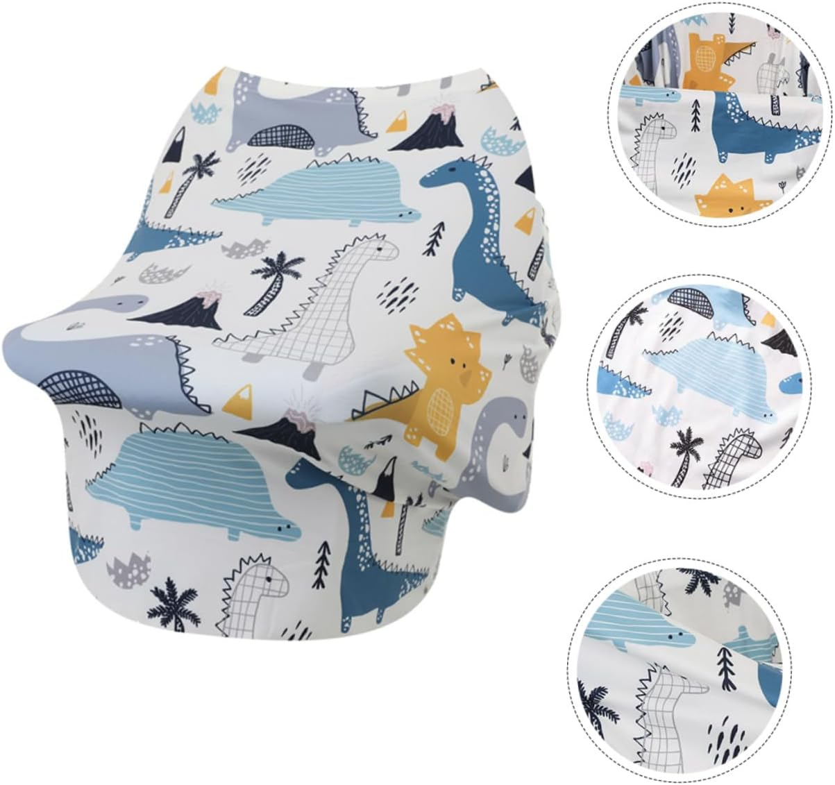 LABRIMP Cotton Multifunctional Nursing Cover Scarf for Breastfeeding and Stroller Use Windproof Stroller Cover and Privacy Cloak Soft Breathable Outdoor Nursing Accessory for Mothers image number 5