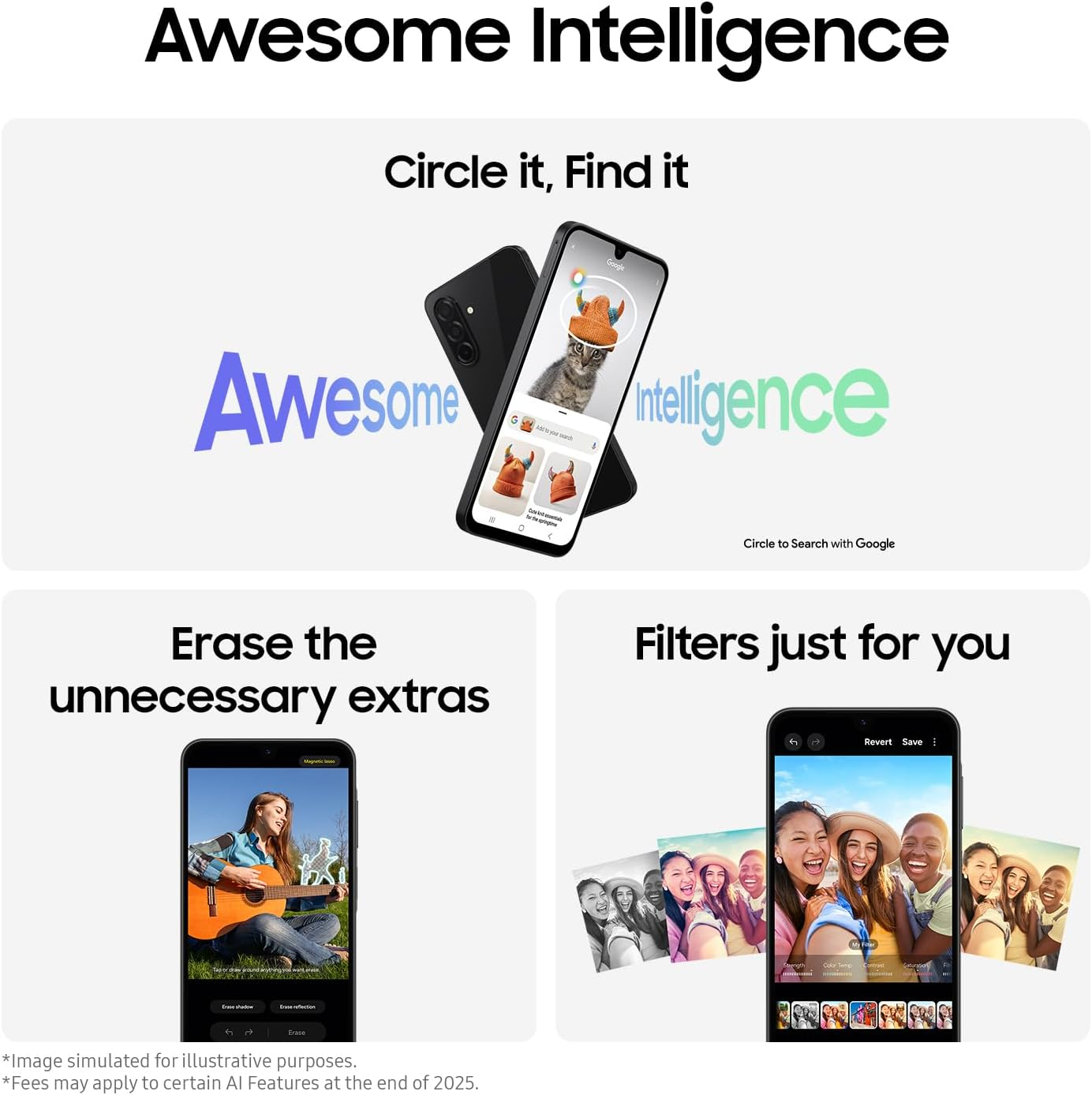 Samsung Galaxy A26 [AU Version] 5G a Series Mobile Phone, Awesome Intelligence, 128GB Storage, 6.7'' Display, Strong Durability, Super Fast Charging, Black image number 4