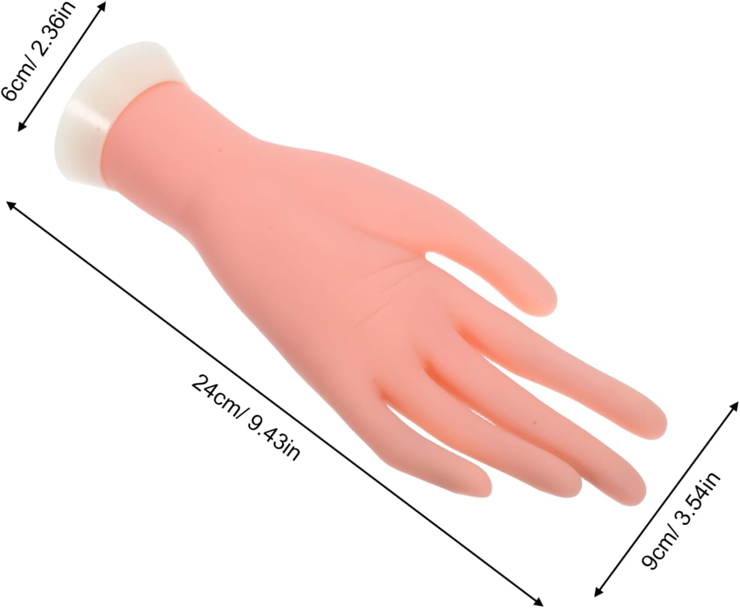 Gogogmee Flexible Manicure Practice Hand Model Nail Art Fingers Training Tool Reusable Fake Hand image number 6
