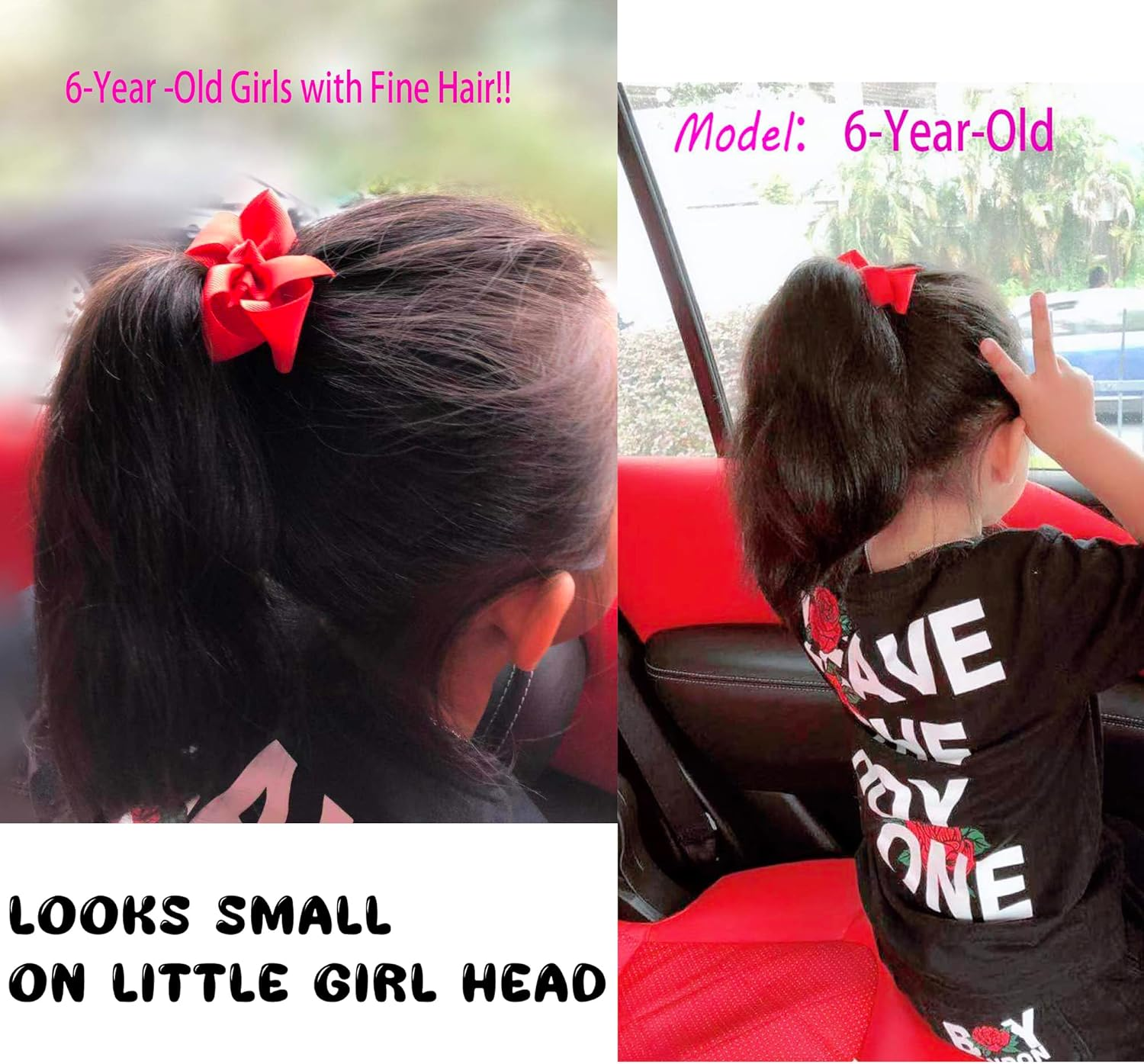 40Piecse Boutique Grosgrain Ribbon Pinwheel 3" Hair Bows Alligator Clips for Babies Toddlers Teens Gifts in Pairs image number 1