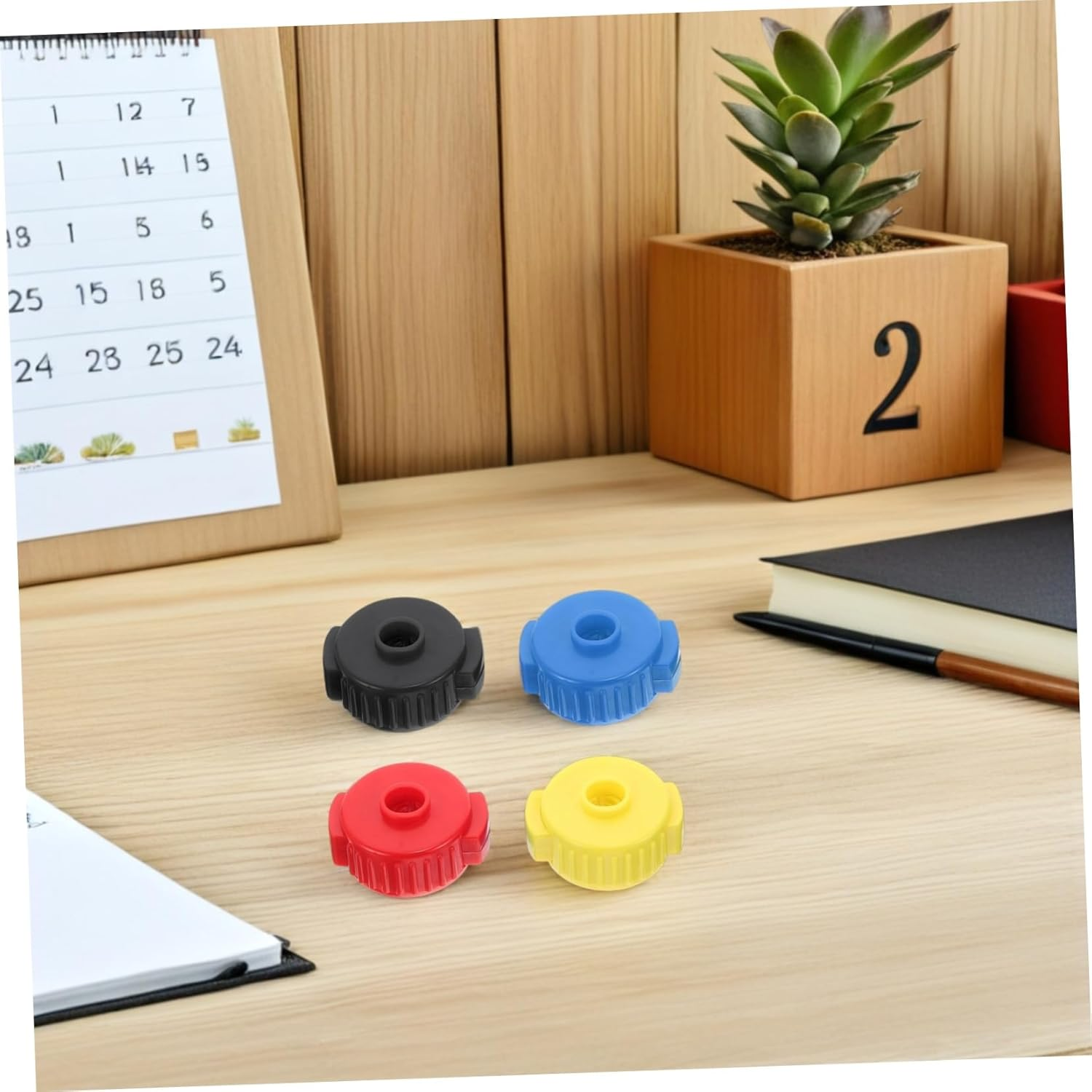 Toyvian 8Pcs Quick-Release Cymbal Nuts Plastic Cymbal Accessory Kit Drum Replacement Parts Percussion Drum Nuts Installation For image number 1