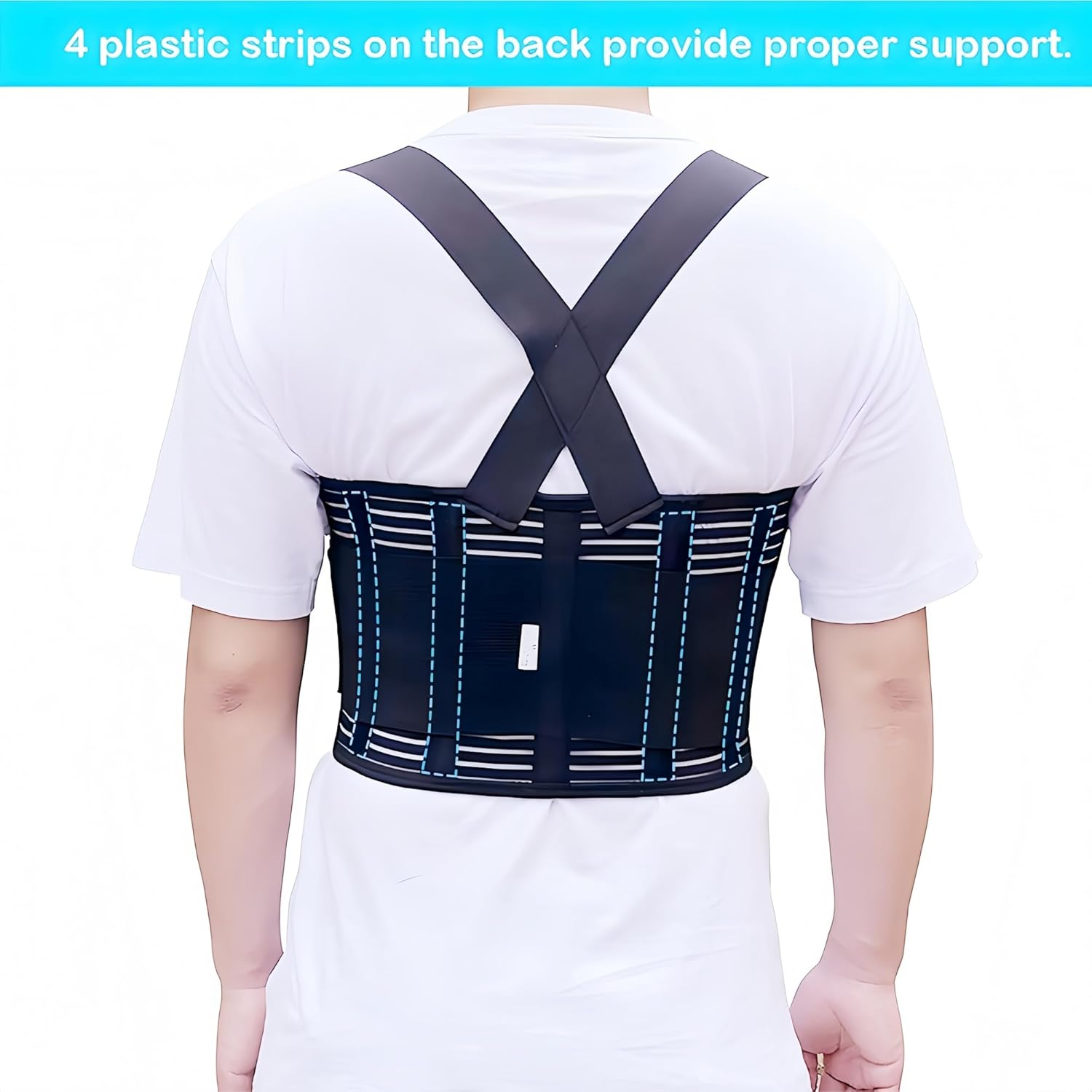 STRONGBERRY Rib Brace for Women & Men - Adjustable Rib Protector Belt for Broken, Bruised Ribs & Sternum Support (XL) image number 2