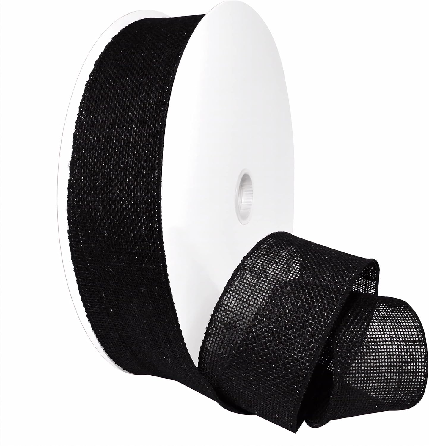 Morex Ribbon 1252.40/50-620 Burlap 1.5" X 50 YD Jute Wired Ribbon, Orange, Arts & Crafts Burlap Roll for Wedding Decor and Easter Decorations, Rustic Christmas Decorations Indoor Home Decor