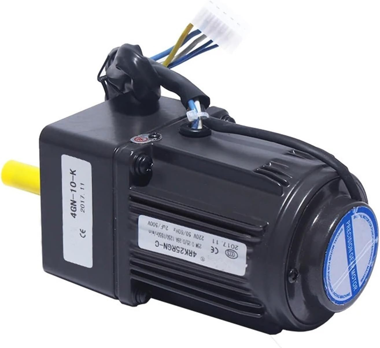 Wiper Motor，Ac 220V 25W Reversible Gear1:3-1:300 415-5RPM 4RK25GN-C Variable Speed Motor AC Gear Motor Reducer Geared Motor + CW/CCW Switch(0-415Rpm) image number 1