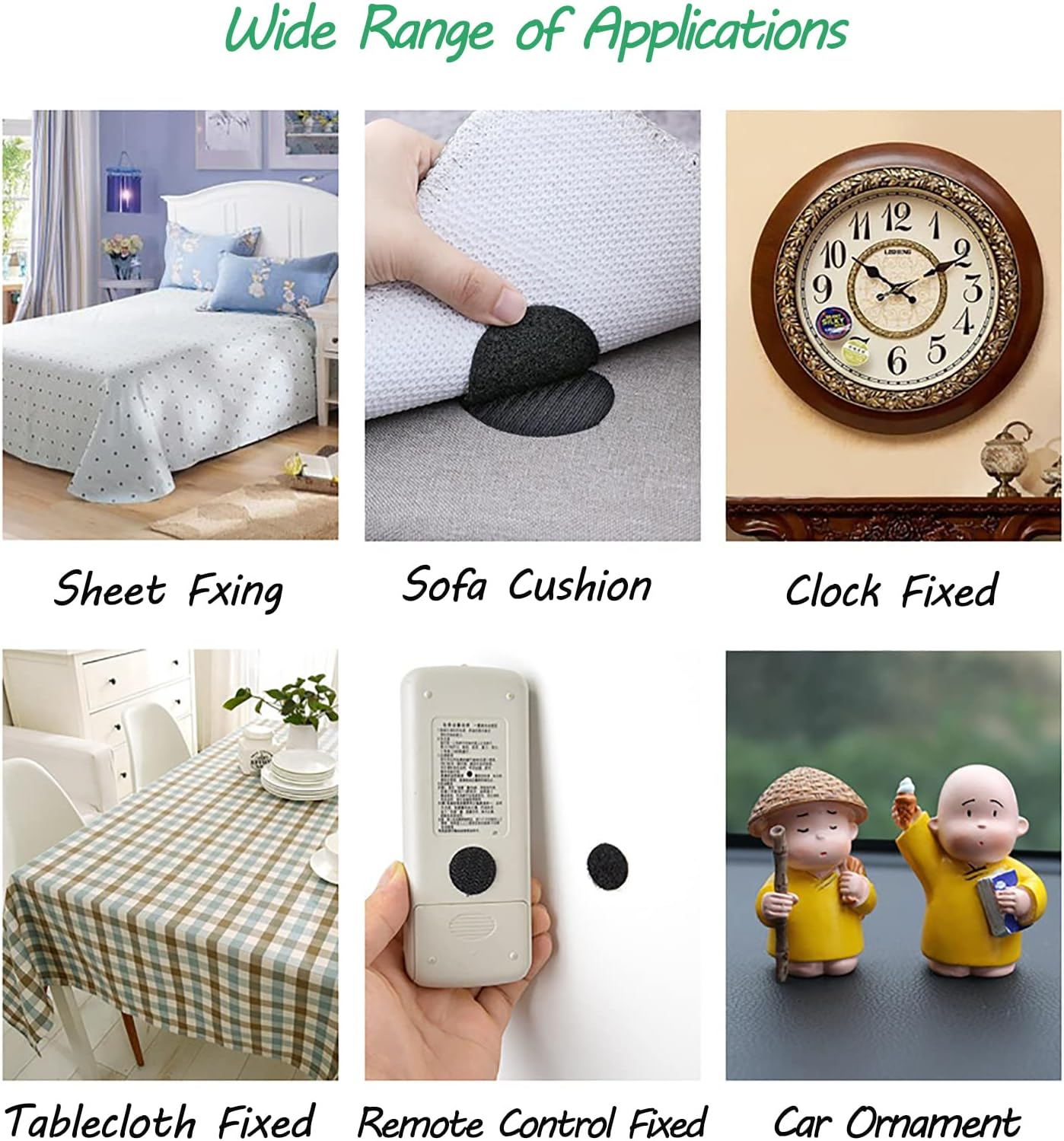 400Pcs Self Adhesive Dots, 200 Pairs Hook and Loop, 10Mm, White, for Home, School, Office image number 3