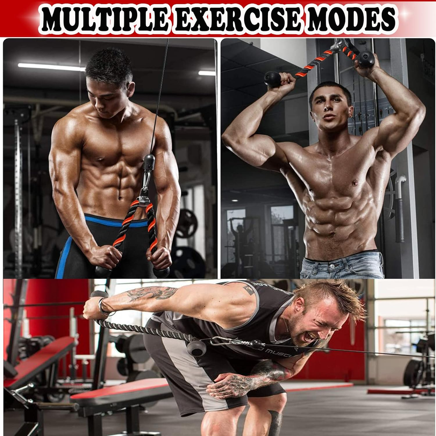 Taeku Pulley Cable Machine Men Women Professional Muscle Strength Fitness Equipment Forearm Wrist Roller Training for LAT Pulldowns, Biceps Curl, Triceps Extensions Workout