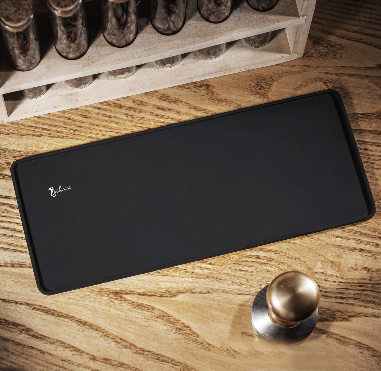 Yolococa Tamper Mat Espresso Tamping Mat Food Grade Non-Slip Coffee Pad Tamp Station Espresso Accessory, 5 Inch X 12 Inch image number 1