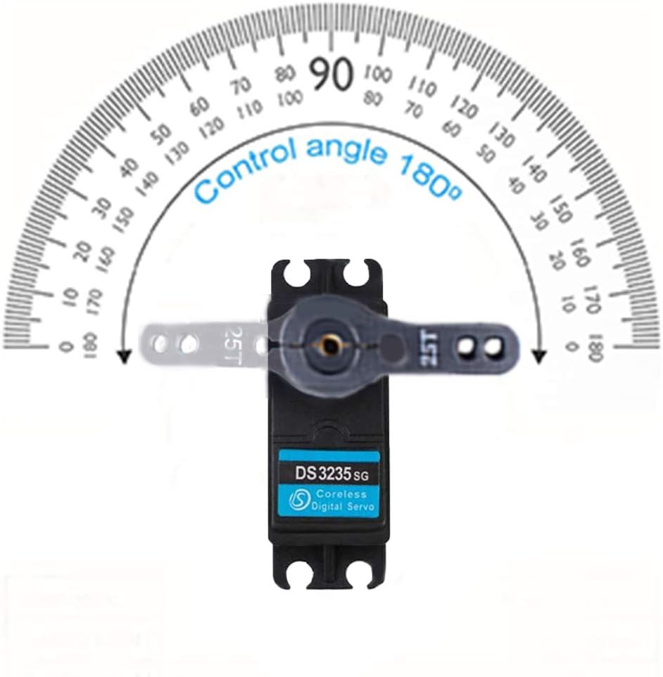 35Kg High Torque Coreless Motor Servo Metal Gear Digital and Stainless Steel Gear Servo Arduino Servo for Robotic DIY,RC Car (Control Angle 180&deg;) image number 1