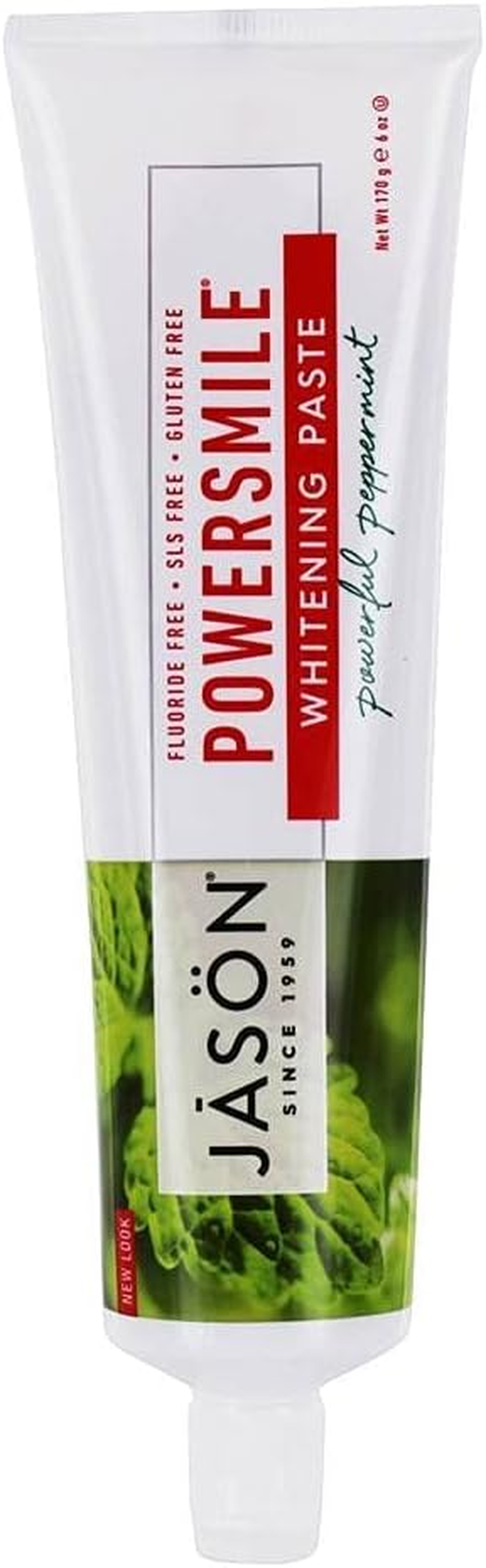 JASON Natural Products - Powersmile Fluoride Free Whitening Toothpaste Powerful Peppermint - 6 Oz. image number 2