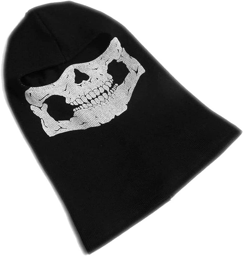 Unisex Ghost Print Balaclava Mask Ghosts Skull Full Face Mask Windproof Ski Mask Motorcycle Face Masks for Men Women Balaclavas Black image number 2