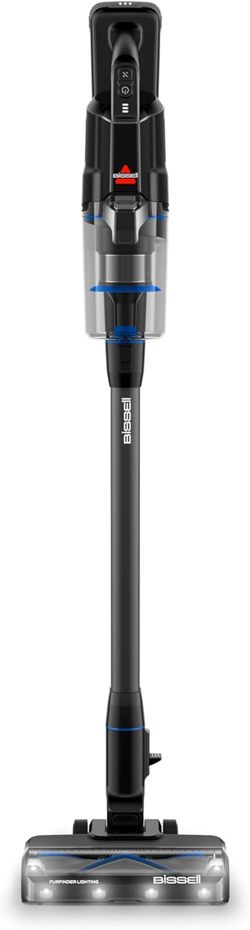 BISSELL Powerclean Furguard 280W Self-Standing Cordless Vacuum with Long Run Time, Tangle Free Self-Cleaning Brush Roll, Strong Suction, Two Batteries, Motorised Upholstery Tool, & Bright Headlights image number 1