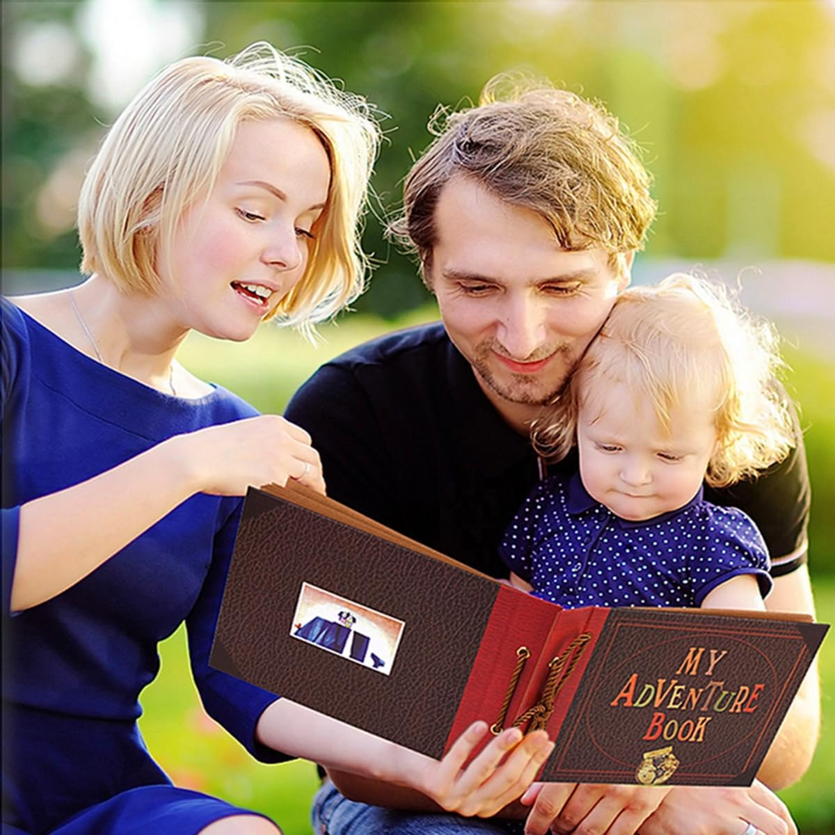 Adventure Book Diary Photo Scrapbook,Scrap Book with Hard Cover Movie up Travel Scrapbook for Anniversary,Scrapbook,Ideal for Couples Anniversary,Wedding,Travelling,Birthday,Christmas (Movie Style) image number 6