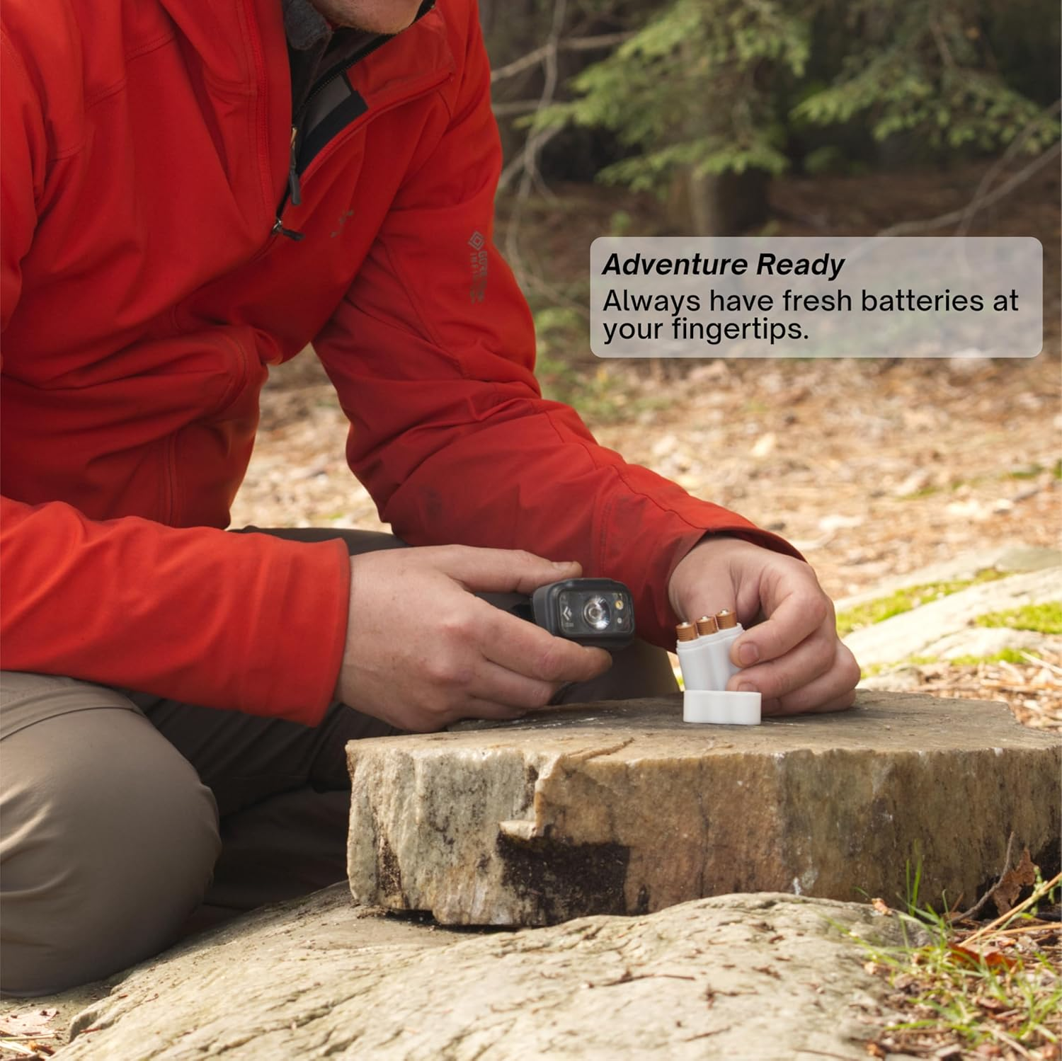 Protect Your Power - Slimline AAA Battery Case, Soft Durable Material - Pack of 2 (Holds 3 Batteries)