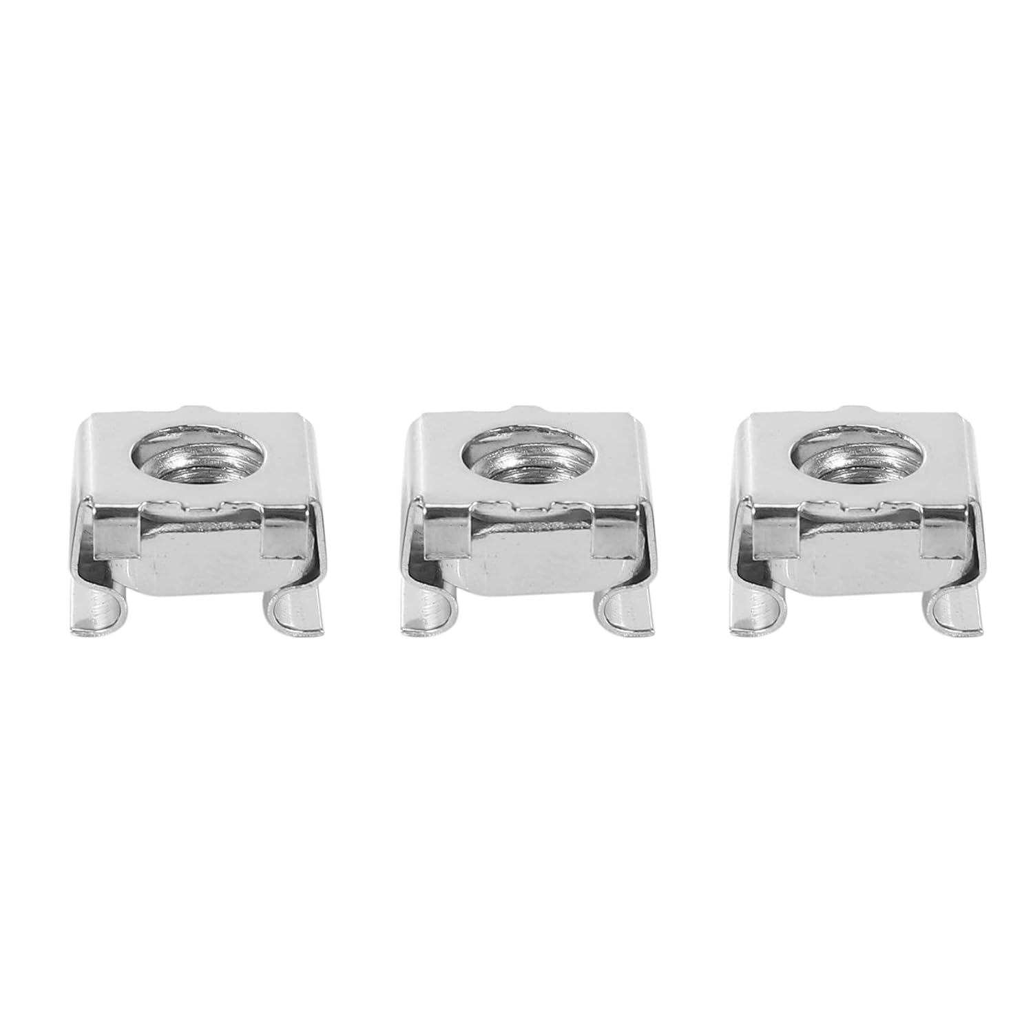 CXHM 50 Sets M6 Square Hole Hardware Cage Nuts&Mounting Screws for Server Rack and Cabinet(M6 X 20Mm)(Screw+Washer+Cage Nut) image number 1