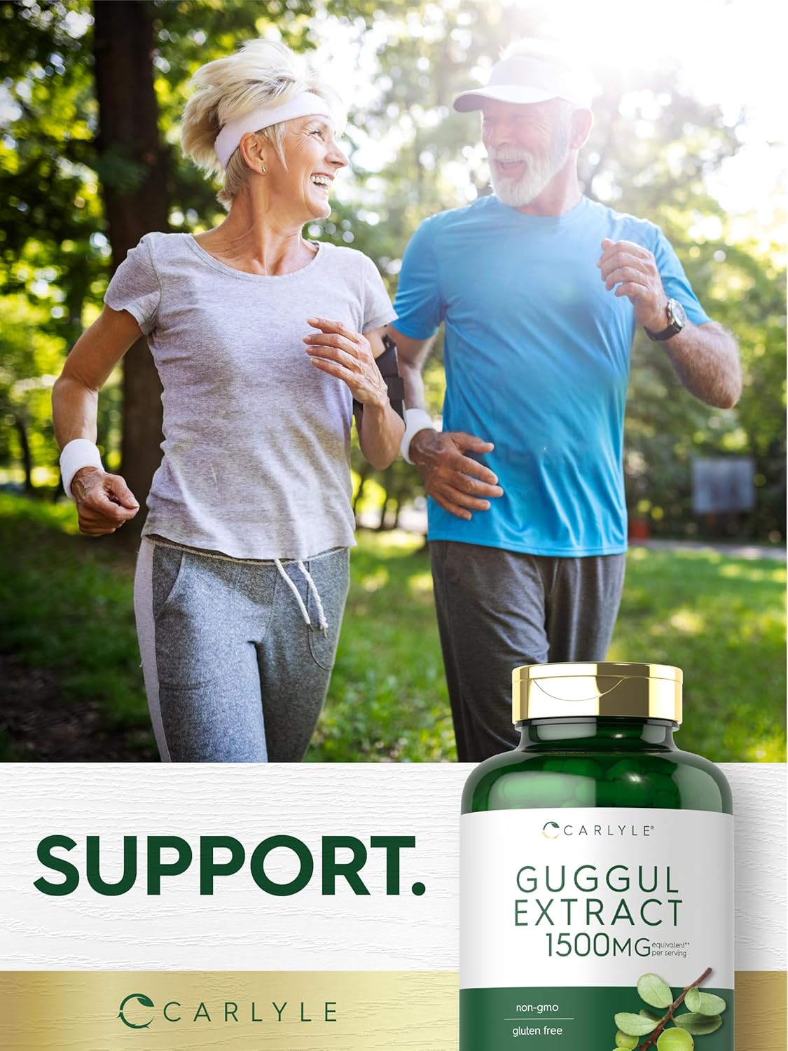 Carlyle Guggul Extract 750 Mg Guggulsterone 180 Capsules | Supports Healthy Cholesterol Levels | Non-Gmo and Gluten Free Supplement image number 6