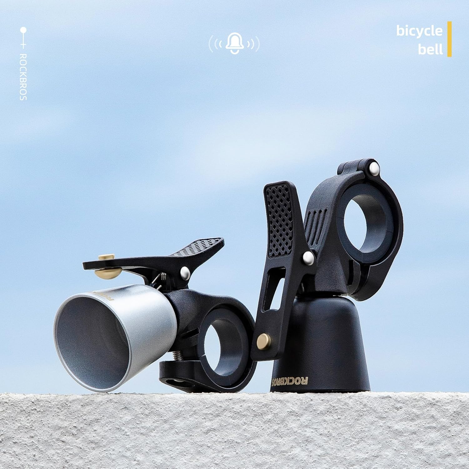 ROCKBROS Bike Bell Classic Bicycle Bell Mountain Bike Bells for Adults with Loud Sound and Fit for 0.87-1.25In/22.2-31.8Mm Bicycle Handlebars image number 4