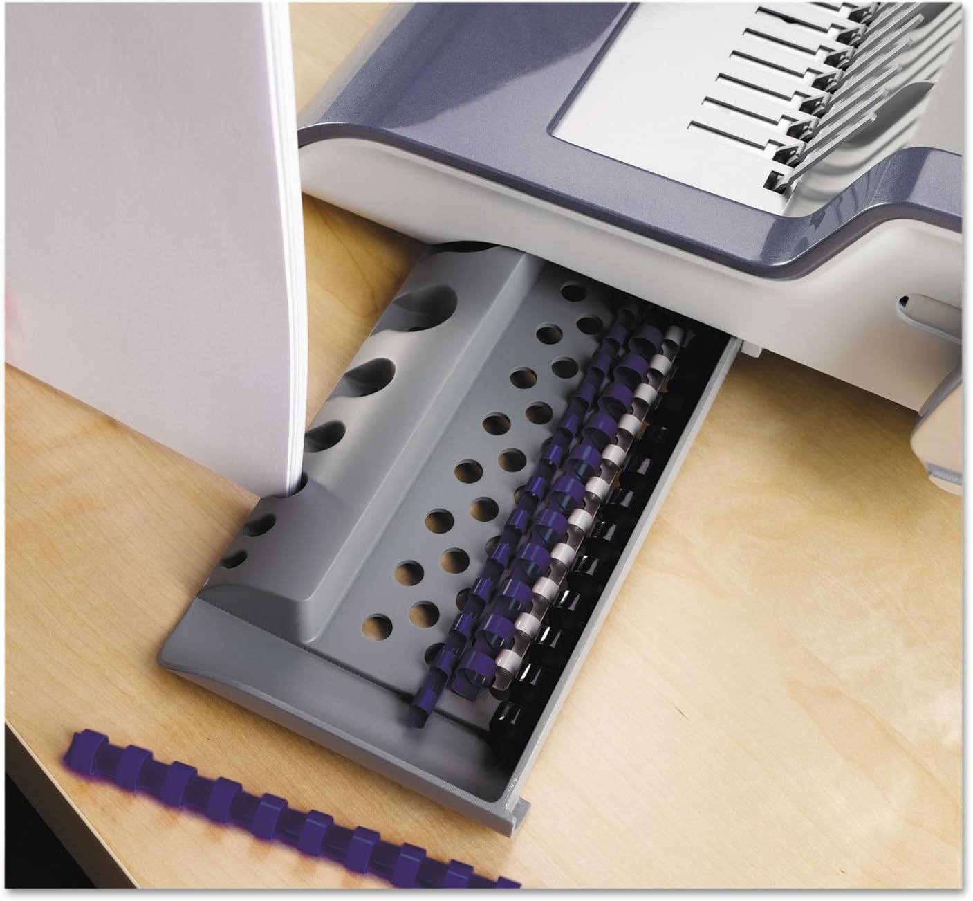 Fellowes Binding Machine Quasar+ Comb Binding (5227201), 5.1" X 18.1" X 15.4" image number 1