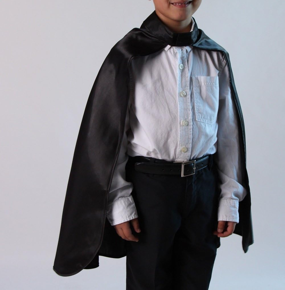 Kids Deluxe 24" Satin Superhero Cape (Choose Color) image number 2