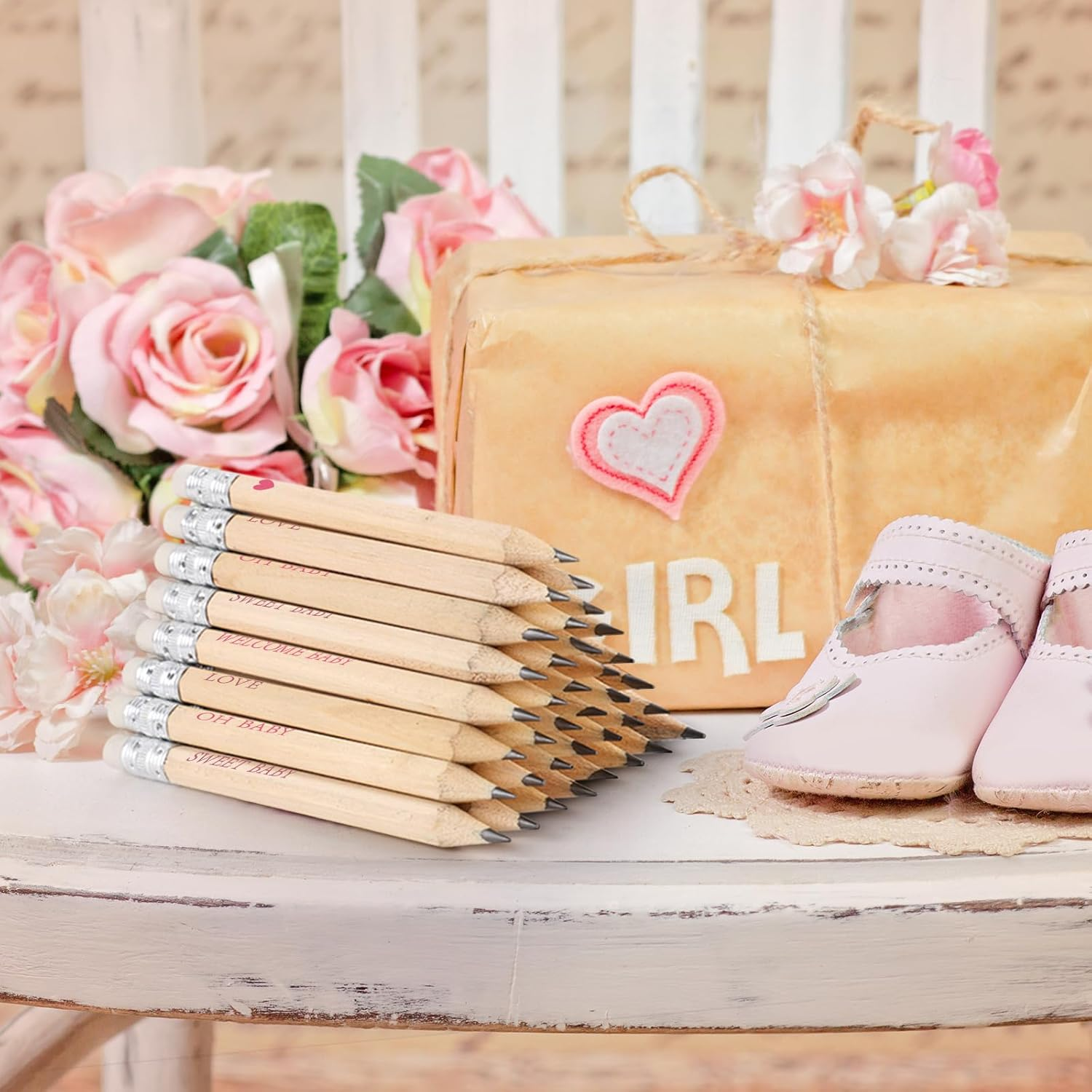 Baby Shower Pencils (Pink, 50) image number 5