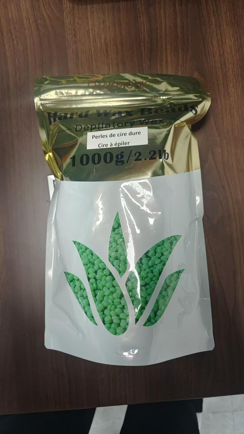 2.2Lb/1000G Wax Beads, Hard Wax Beads, Hard Wax Kit for Legs, Underarm, Face, Eyebrow, Bikini, and Brazilian Hair Remover, Women and Men Hair Removal Wax Beans for Wax Warmers Include 50 Waxing Sticks image number 5