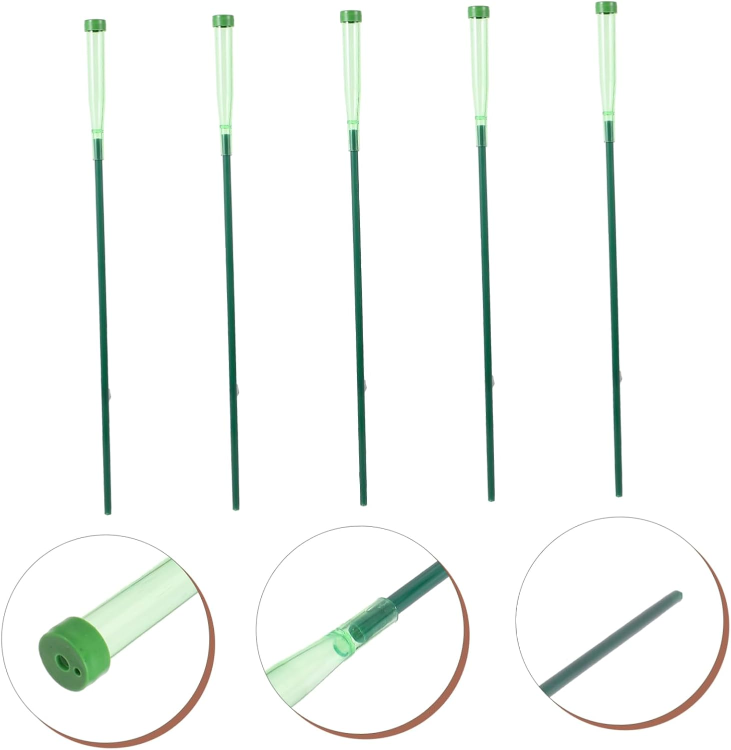 TINEASUR 5Sets Florist Flower Water Tubes Plastic Nutrition Vials DIY Flower Arrangement Extend Freshness Essential Supply