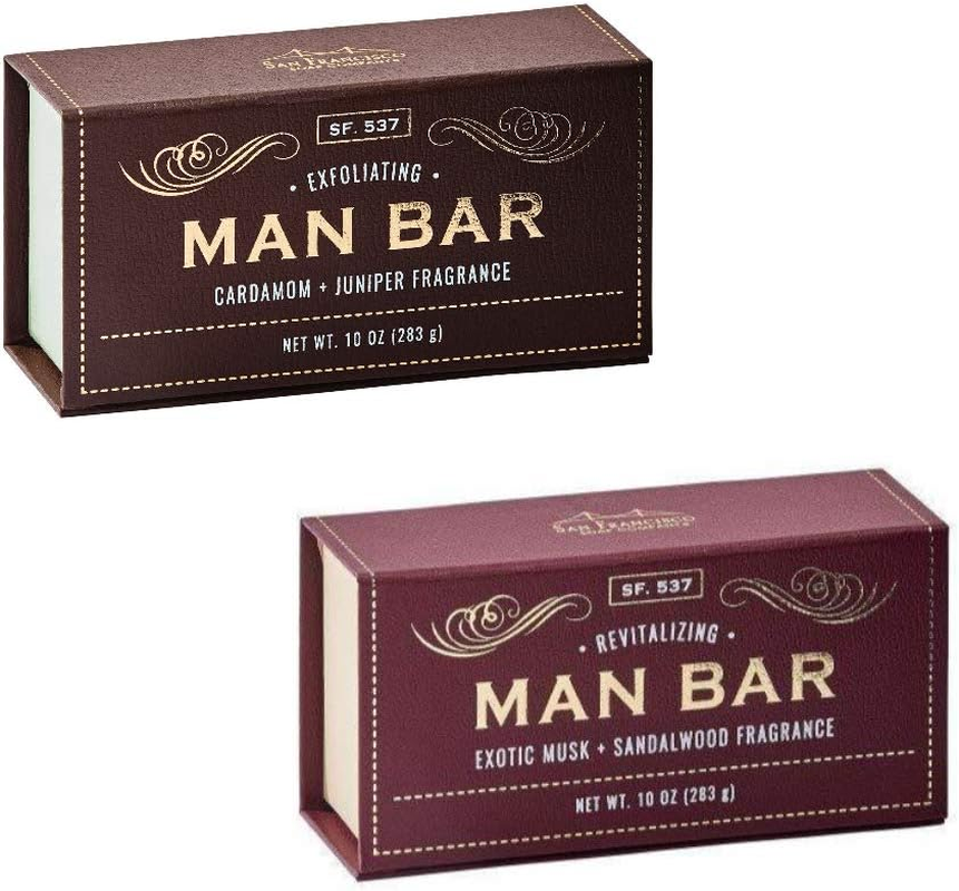 San Francisco Soap Co Man Bar 10 Oz Bar Soap - One Each Cardamom-Juniper and Exotic Musk-Sandalwood image number 1