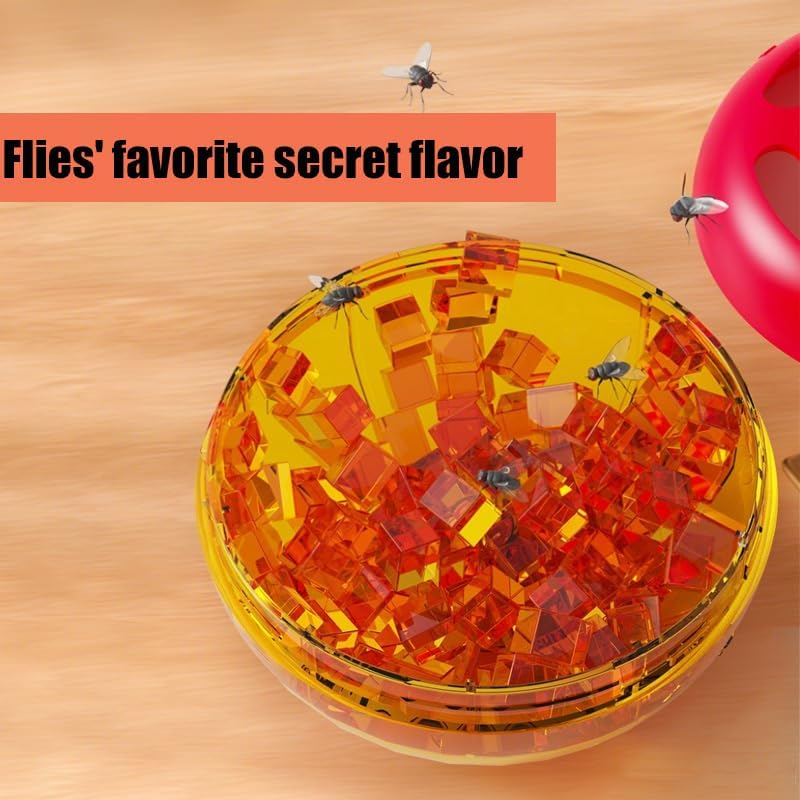 Fruit Fly Trap, Attracts and Kills Fruit Flies, Strong, Fast-Acting Attractant, 2-In-1 Reusable Indoor Fruit Fly Trap for Kitchens and Houseplants (2-Pack) image number 6