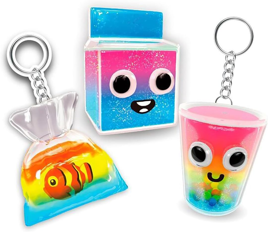 Nano Craft- Keychain Squishy Kit, Multi-Coloured Nano Tape Kit, Blowing Bubble Balloon, Craft Kit, Double Sided, Girls, Boys, Children and Adults, 26 Pieces image number 3