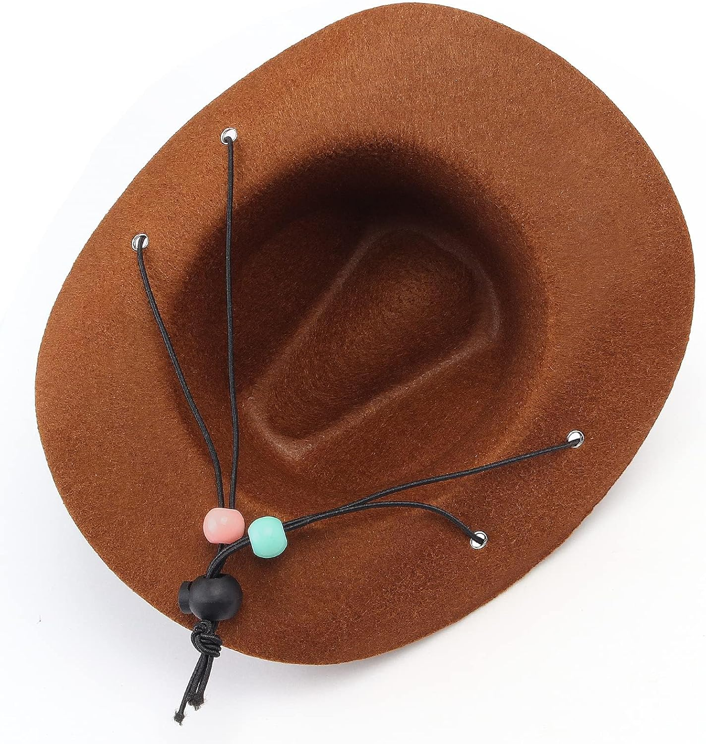 Pet Cowboy Costume Accessories Dog Cat Pet Size Cowboy Hat and Bandana Scarf West Cowboy Accessories for Puppy Kitten Party Festival and Daily Wearing Set of 2 (Coffee) image number 1