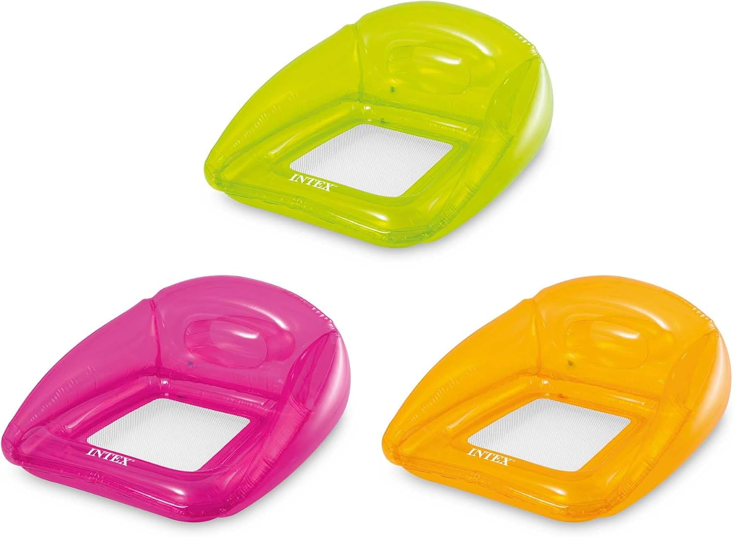 INTEX 56802EU - Transparent Pool Lounges, Assorted Colours, 1.04Mx1.02M image number 4