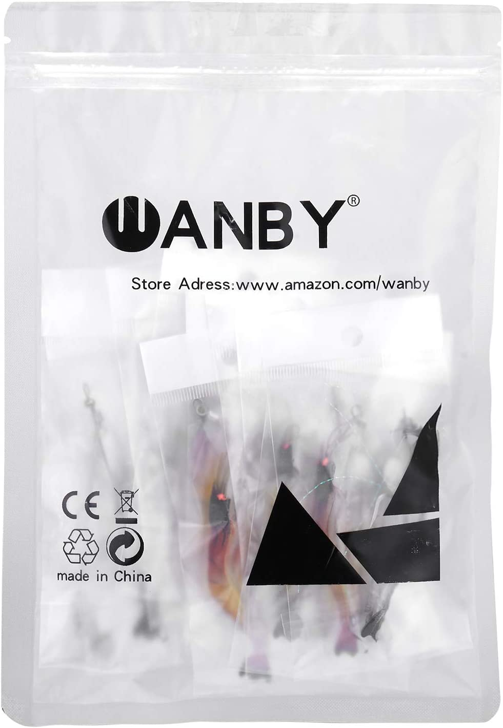 WANBY Fishing Shrimp Lures Artificial Silicone Soft Bait Set Luminous Swimbait Shrimp Fishing Lure with Hooks Fishing Tackle Freshwater/Saltwater - 6 image number 5